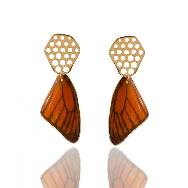 Pendientes Mariposa Fuego