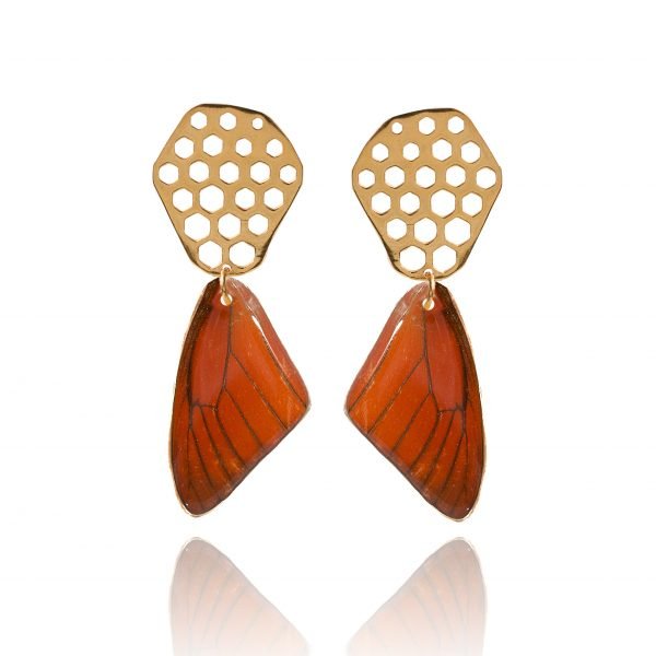 Pendientes Mariposa Miel