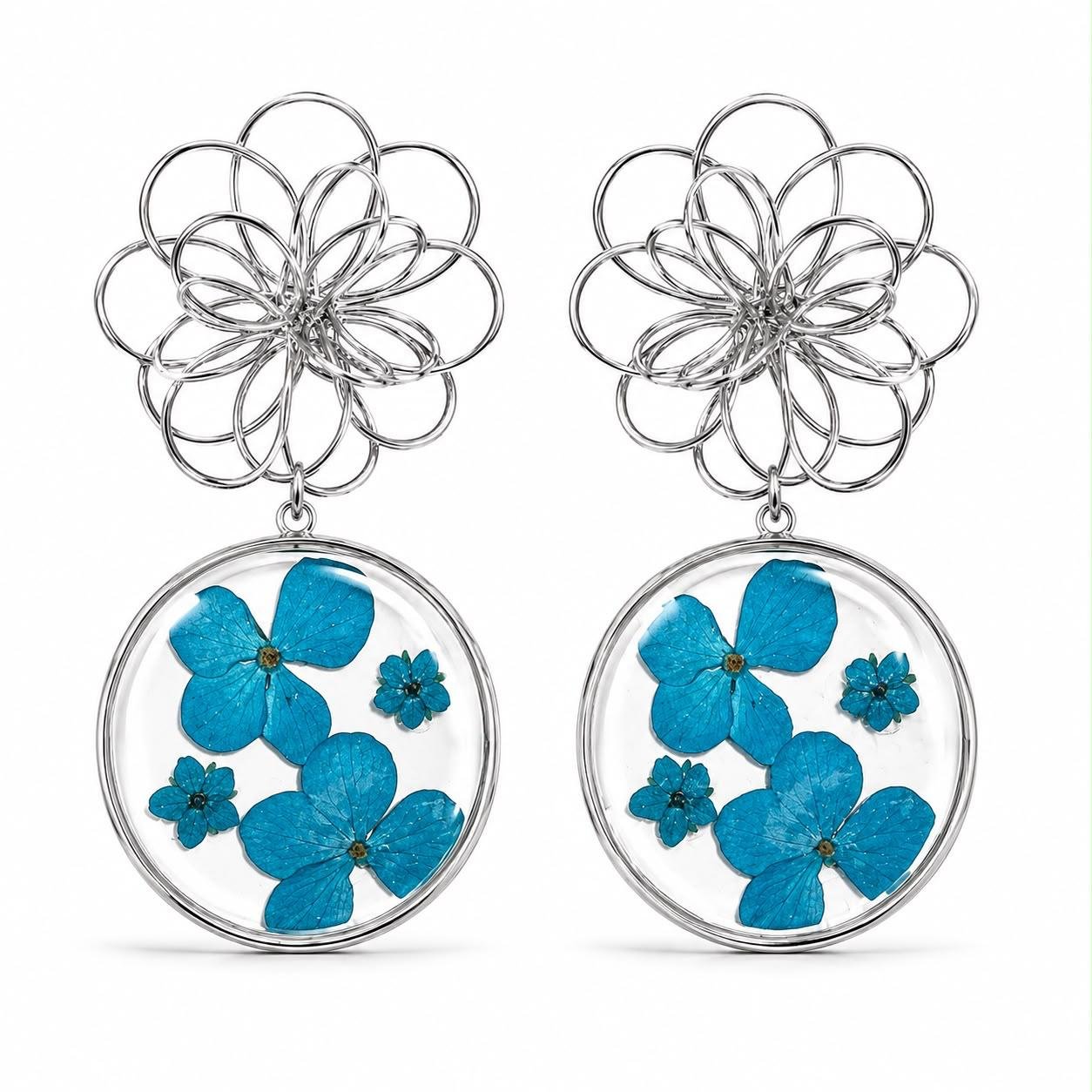 Pendientes Flor Amapola