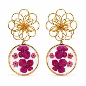 Pendientes Flor Magnolia
