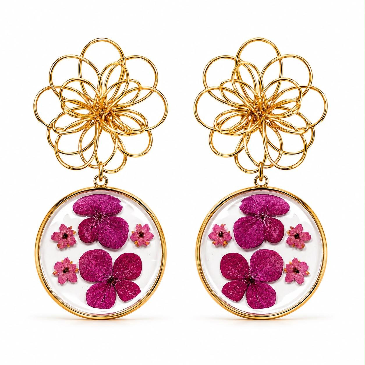 Pendientes Flor Magnolia