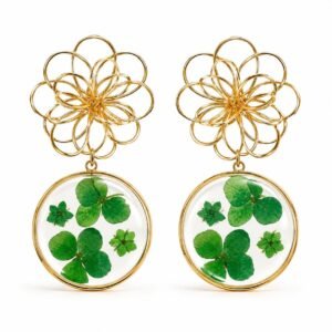 Pendientes Flor Trébol