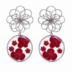Pendientes Flor Violeta
