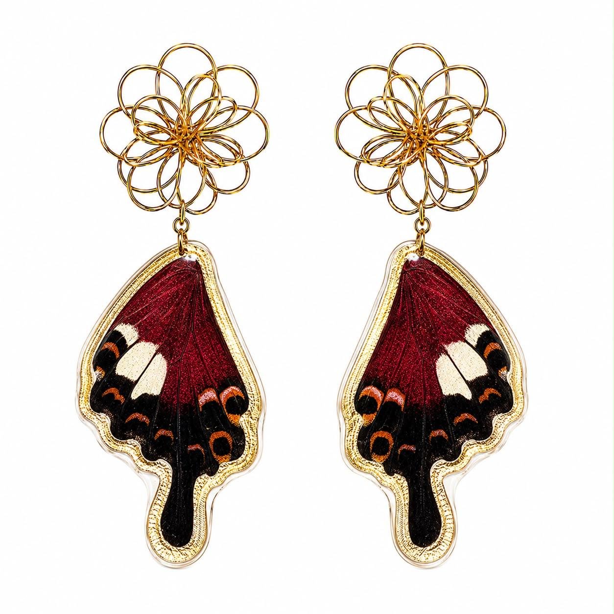 Pendientes Mariposa Azufre