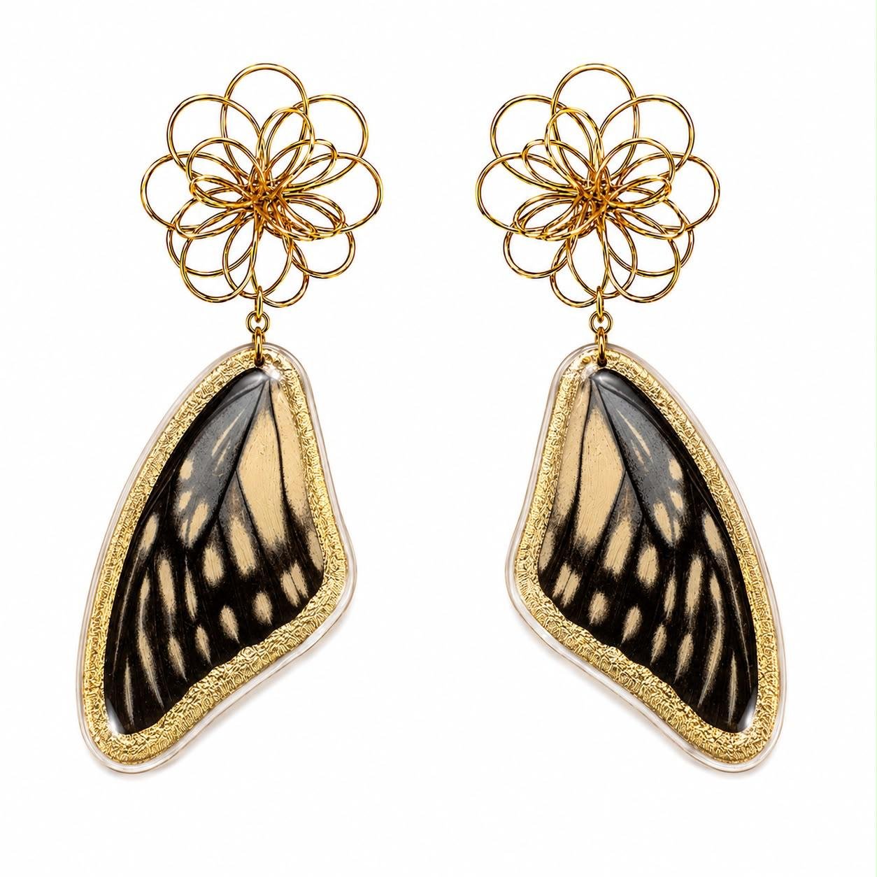 Pendientes Mariposa Ébano