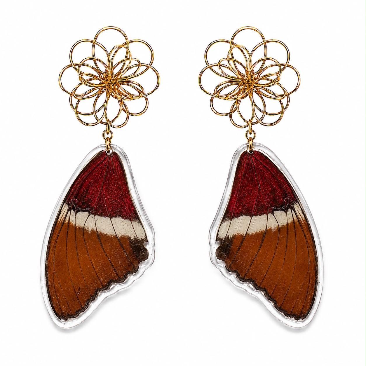 Pendientes Mariposa Vainilla